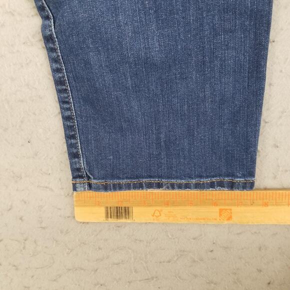Lucky Brand Jeans Mens 34x32 Blue 221 Straight Stretch Zip Fly Straight Leg - Picture 10 of 16